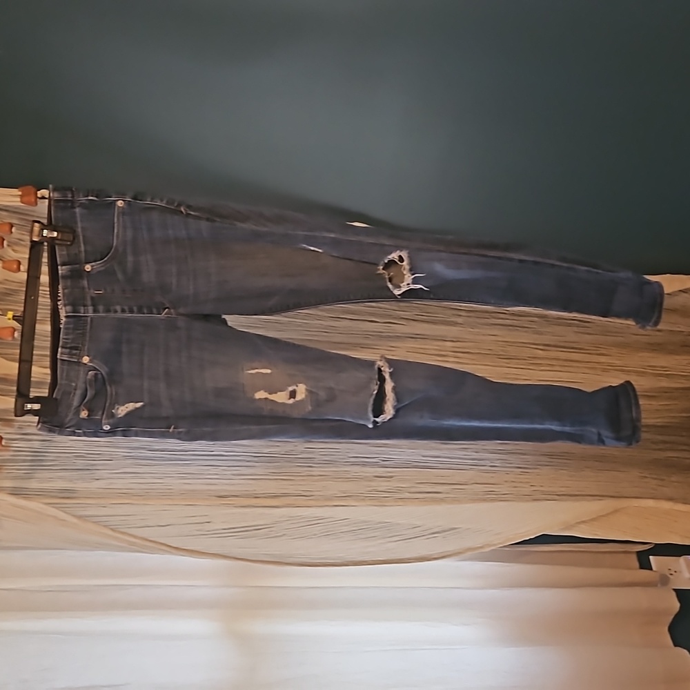 Distresse Express Mid Rise Legging Jeans